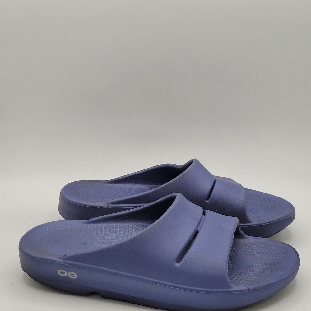 Oofoos Ooahh Purple Slides Size 7 In Women 5 In Mens - Picture 2 of 16